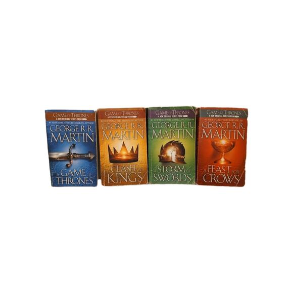 A Game of Thrones by George R. R. Martin 4 Book Boxed Set with HOLDING CASE Box - Picture 13 of 13